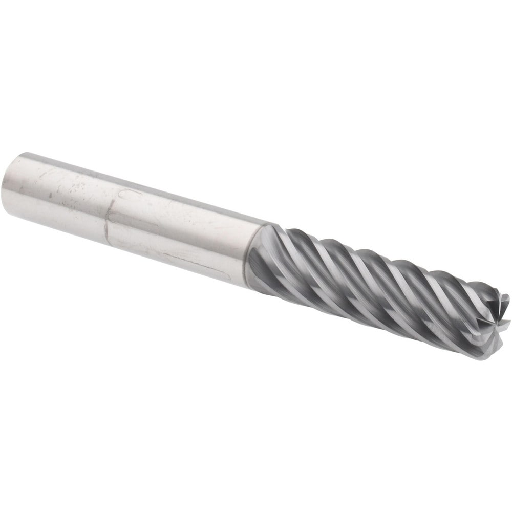 Accupro 6504022 Corner Radius End Mill: 3/8" Dia, 1-1/4" LOC, 0.06" Radius, 7 Flutes, Solid Carbide Image