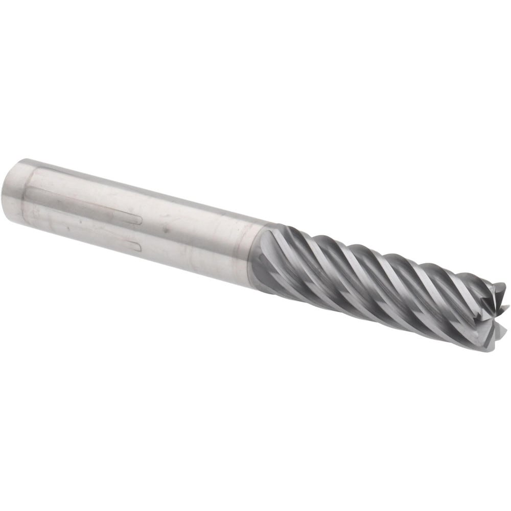 Accupro 6504021 Corner Radius End Mill: 3/8" Dia, 1-1/4" LOC, 0.03" Radius, 7 Flutes, Solid Carbide Image