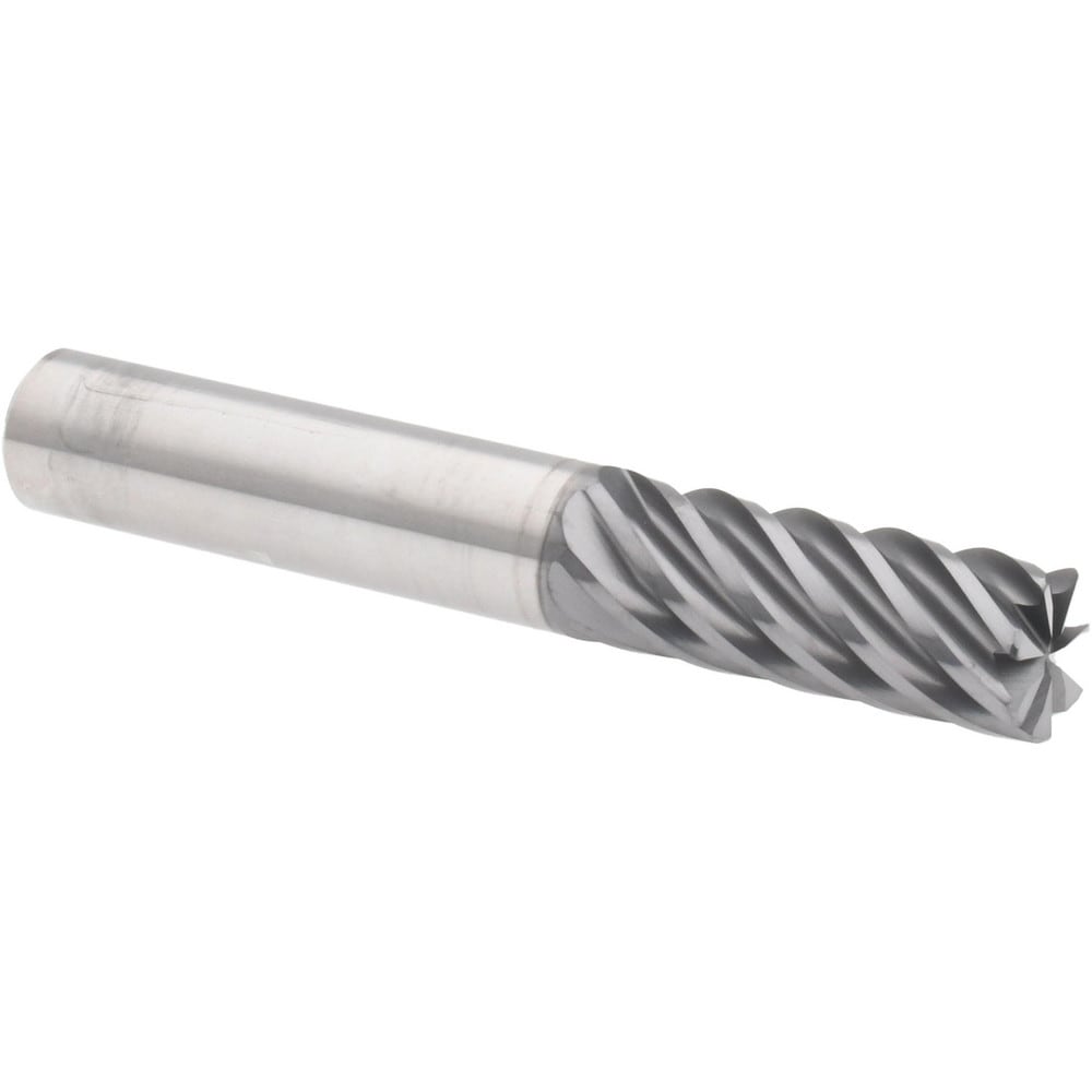 Accupro 6504017 Corner Radius End Mill: 3/8" Dia, 1" LOC, 0.02" Radius, 7 Flutes, Solid Carbide Image