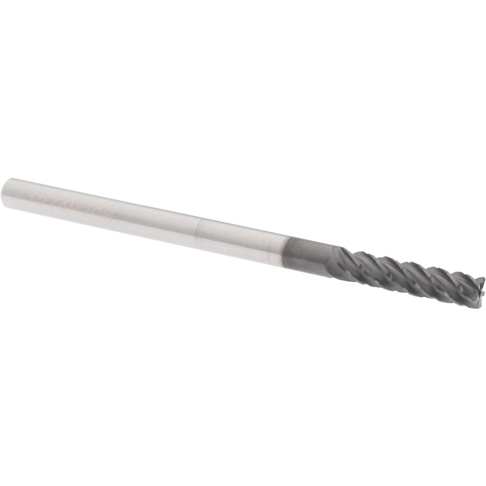 Accupro 6504137 Corner Radius End Mill: 1/8" Dia, 1/2" LOC, 0.01" Radius, 5 Flutes, Solid Carbide Image