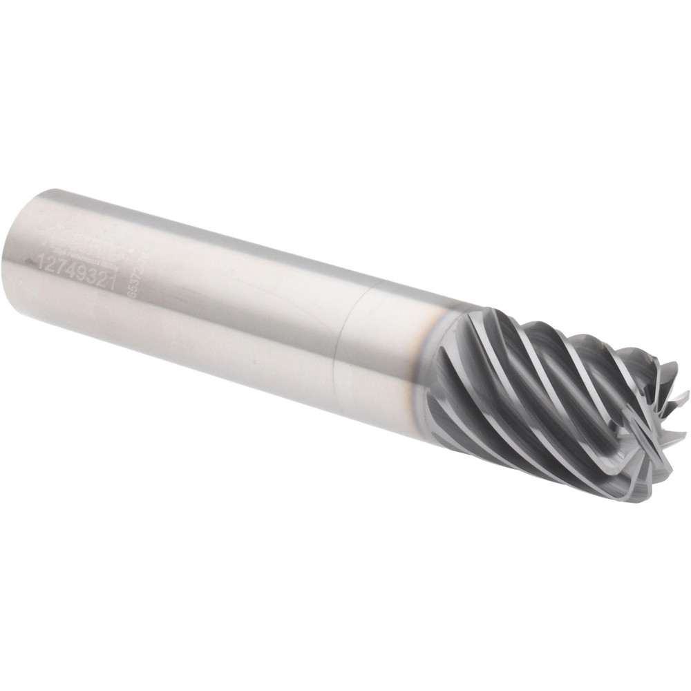 Accupro 6504113 Corner Radius End Mill: 3/4" Dia, 1" LOC, 0.06" Radius, 10 Flutes, Solid Carbide Image