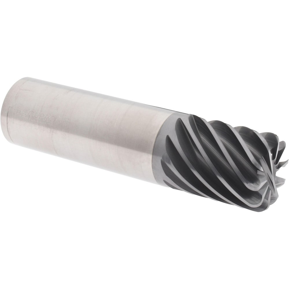 Accupro 6504125 Corner Radius End Mill: 1" Dia, 1-1/4" LOC, 0.12" Radius, 10 Flutes, Solid Carbide Image