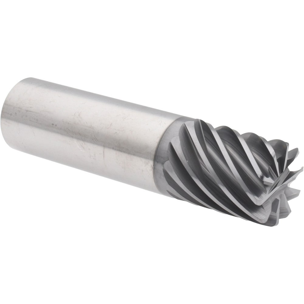 Accupro 6504123 Corner Radius End Mill: 1" Dia, 1-1/4" LOC, 0.06" Radius, 10 Flutes, Solid Carbide Image