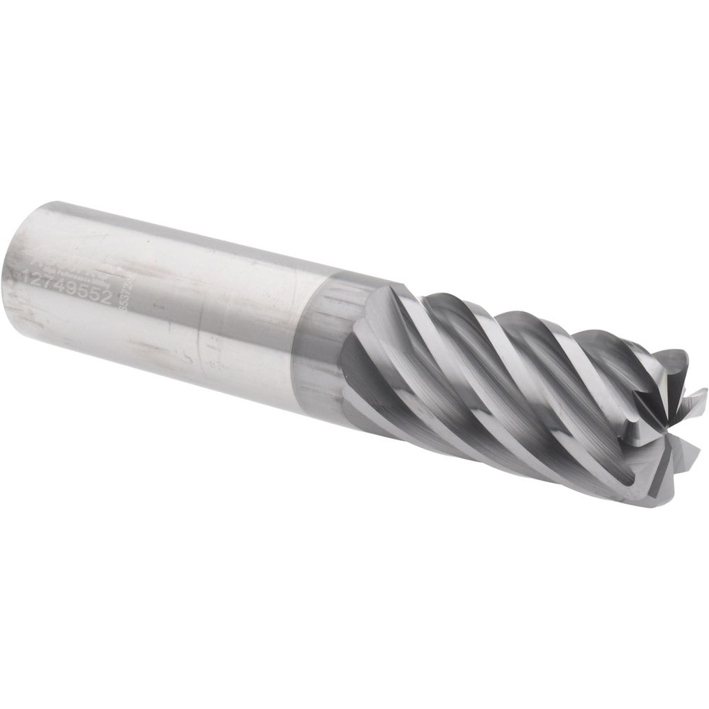 Accupro 6504083 Corner Radius End Mill: 1" Dia, 2" LOC, 0.09" Radius, 7 Flutes, Solid Carbide Image