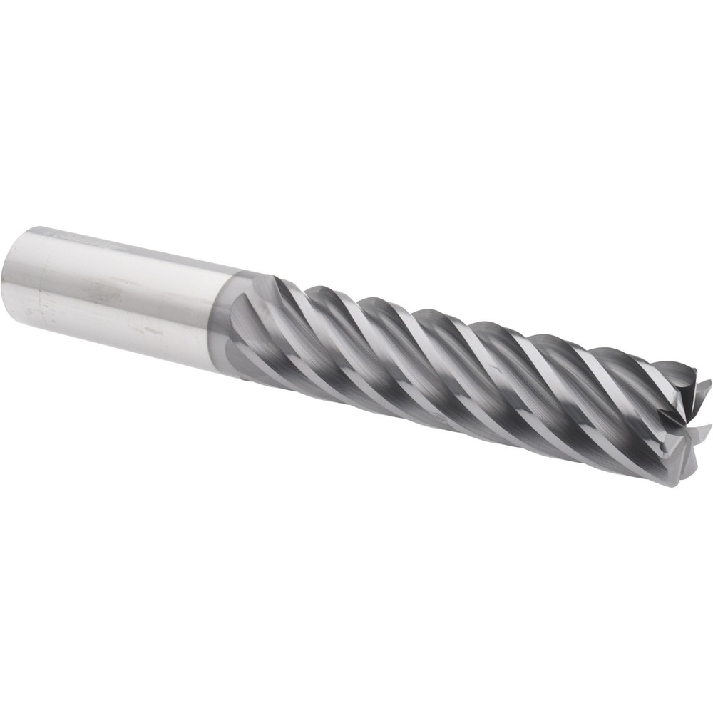 Accupro 6504090 Corner Radius End Mill: 1" Dia, 4-1/8" LOC, 0.06" Radius, 7 Flutes, Solid Carbide Image