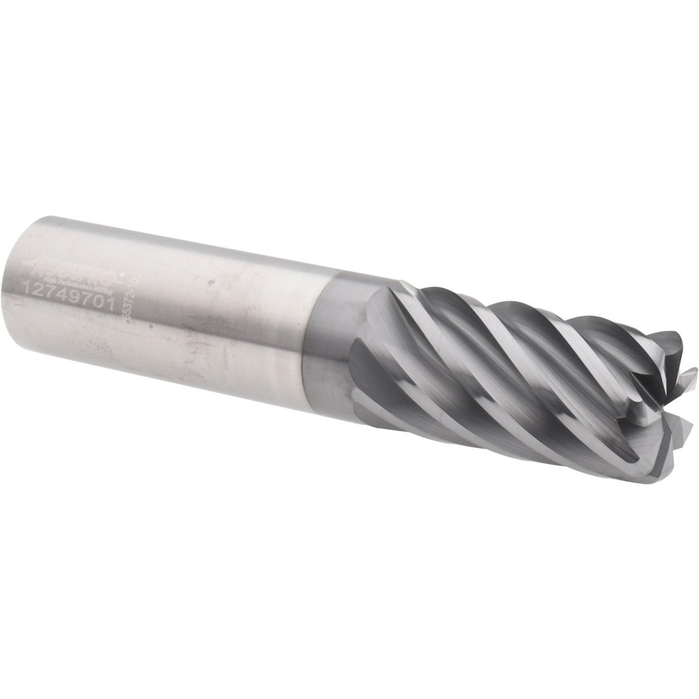 Accupro 6504084 Corner Radius End Mill: 1" Dia, 2" LOC, 0.12" Radius, 7 Flutes, Solid Carbide Image