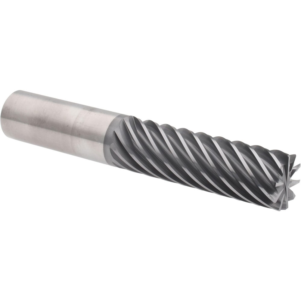 Accupro 6504132 Corner Radius End Mill: 1" Dia, 3-1/4" LOC, 0.03" Radius, 10 Flutes, Solid Carbide Image