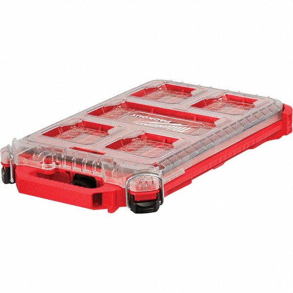 PACKOUT 5 Compartment Red Small Parts Compact Low-Profile Organizer