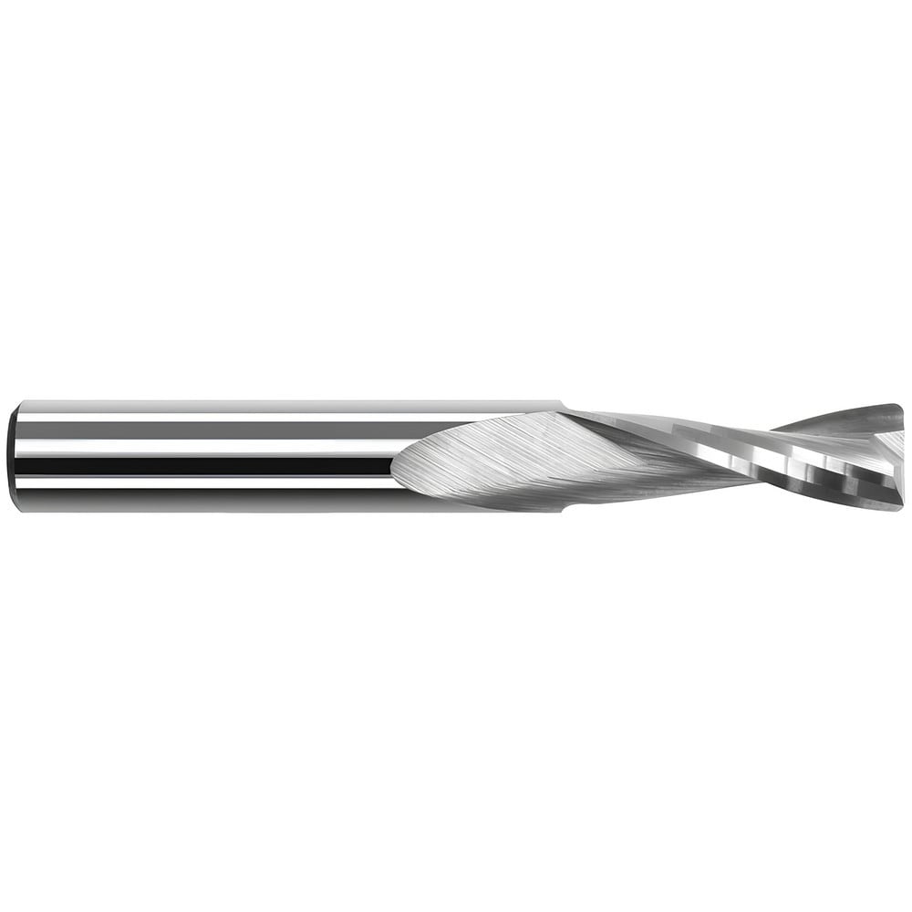 Corner Radius End Mill: 1/8" Dia, 5/8" LOC, 0.0300" Radius, 2 Flute, Solid Carbide