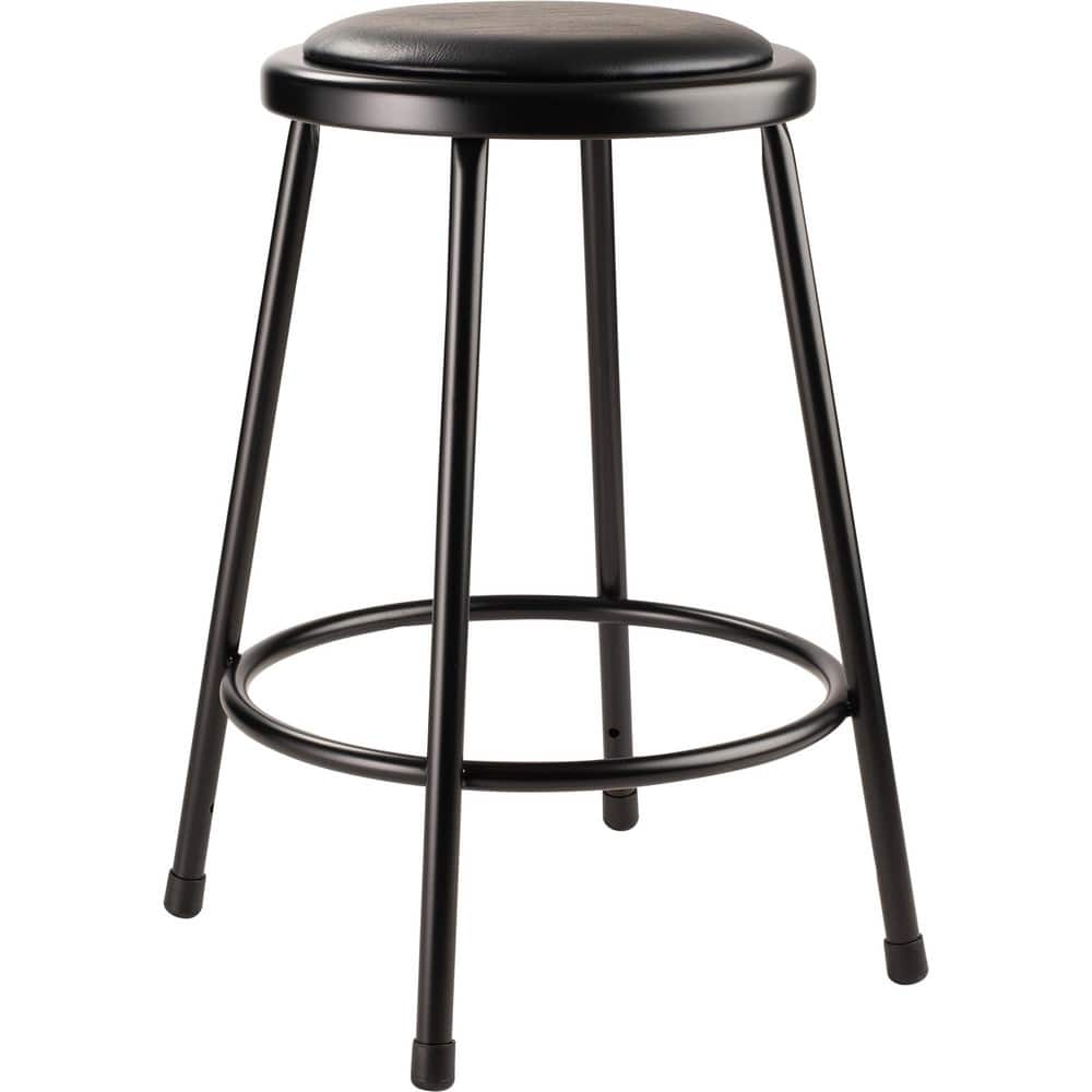 NATIONAL PUBLIC SEATING 6424-10 Stationary Stools; Type: Fixed Height Stool ; Base Type: Steel ; Overall Height (Inch): 24; 24; 24 in; 24 ; Overall Height: 24; 24; 24; 24 in ; Width (Inch): 15in ; Depth (Inch): 15in 