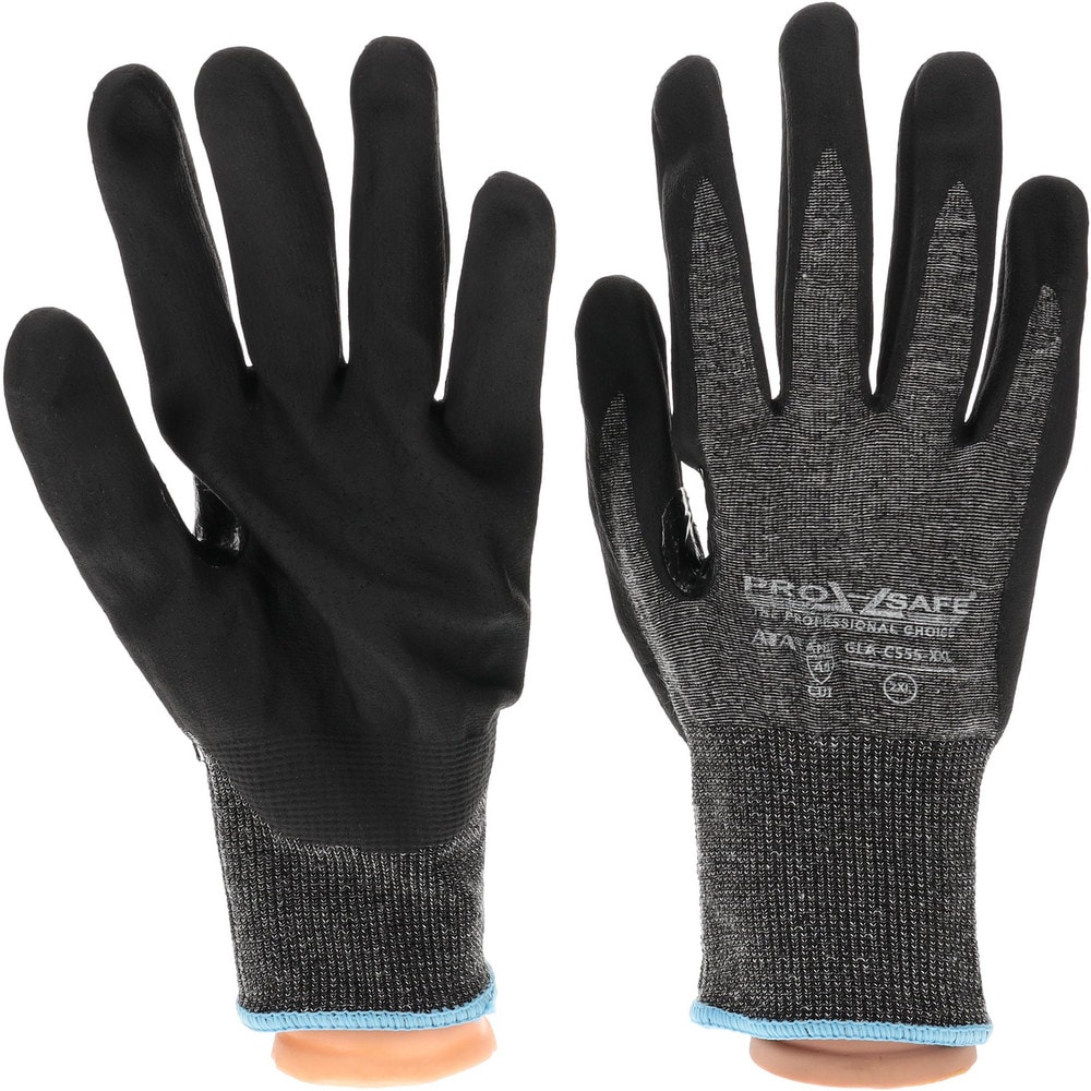 Nitrile Coated Dipped Safety Hand Gloves, Cut Resistant, Grey, Size: S - 2XL