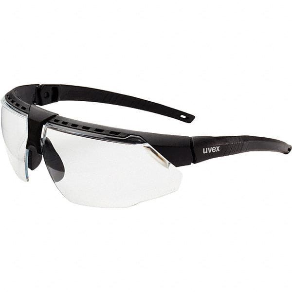 Safety Glass: Scratch-Resistant, Polycarbonate, Clear Lenses, Full-Framed, UV Protection