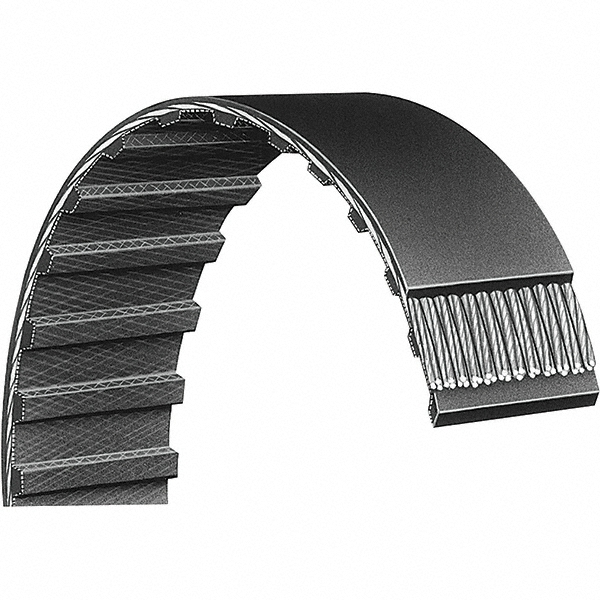 Timing Belt: Section H - 84 Teeth, Neoprene, Black, 420H100 Belt Number