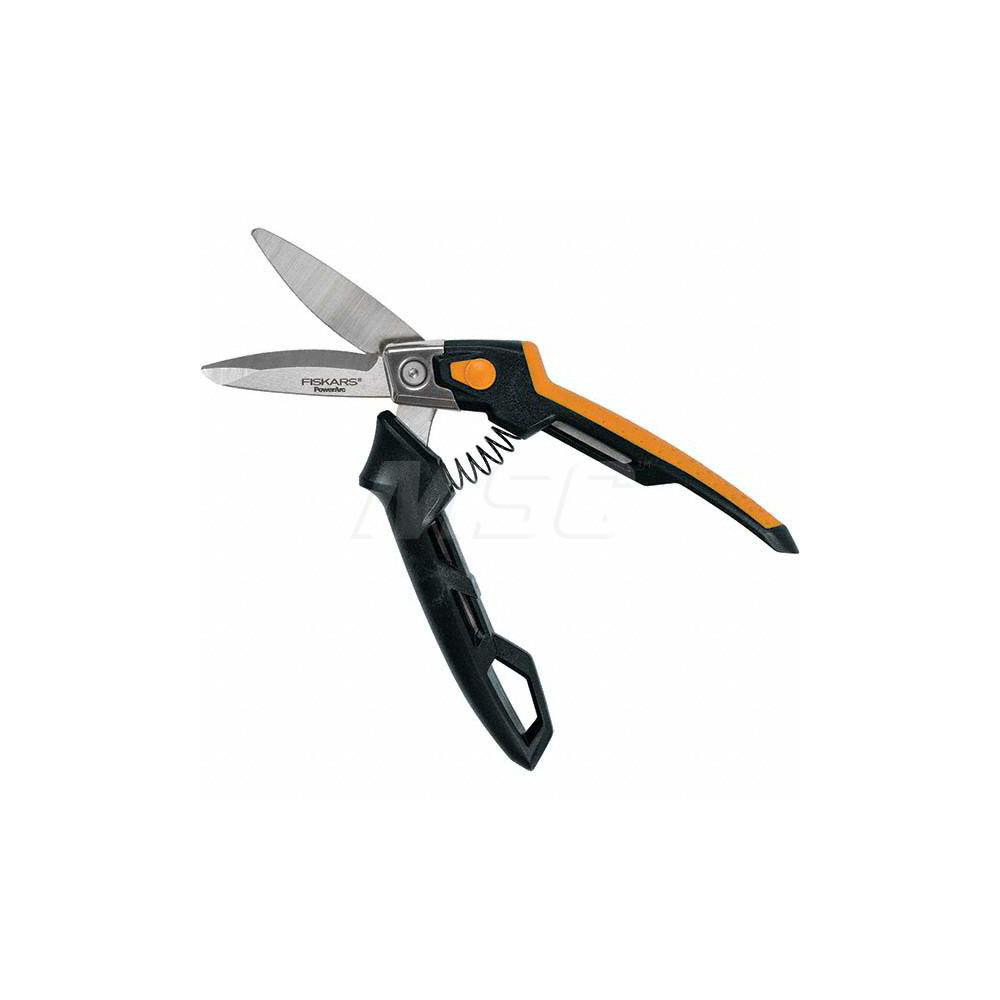 Fiskars MultiPurpose Snips 8" OAL, 3;8" LOC, Stainless Steel Blades