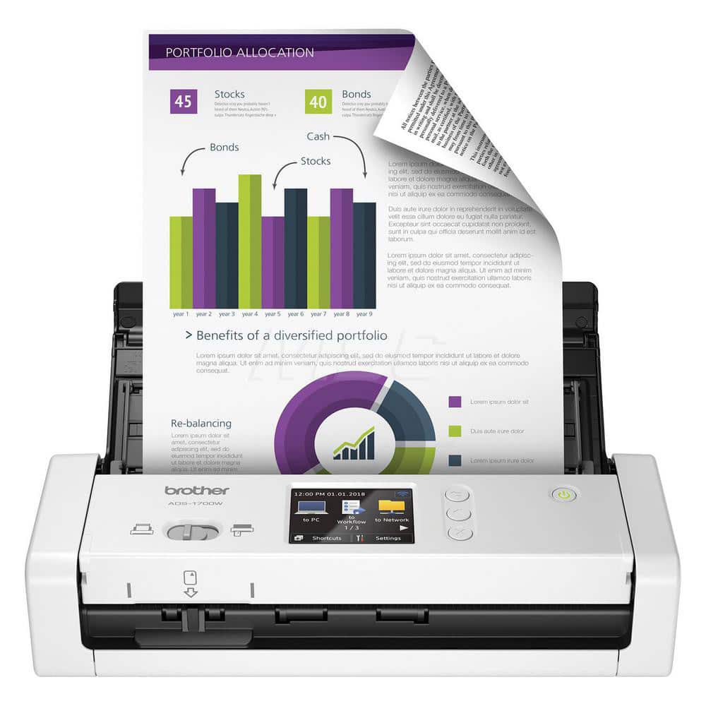 Brother - Scanners & Printers; Scanner Type: Wireless Scanner; System Linux; Windows 10, Windows 8, Windows 8.1, Windows 7 (SP1); Mac OS X 10.11.6, 10.12.x, 10.3.x; Resolution: 1200 x 1200 dpi;
