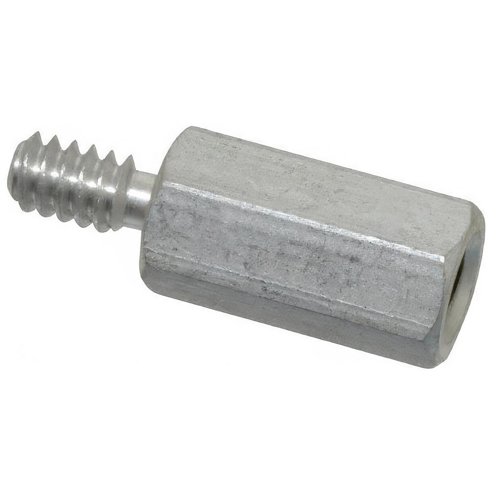 Male-Female Hex Circuit Board Standoff: M6 x 1, 13 mm Width Across Flats - Fully Threaded, Aluminum, Uncoated