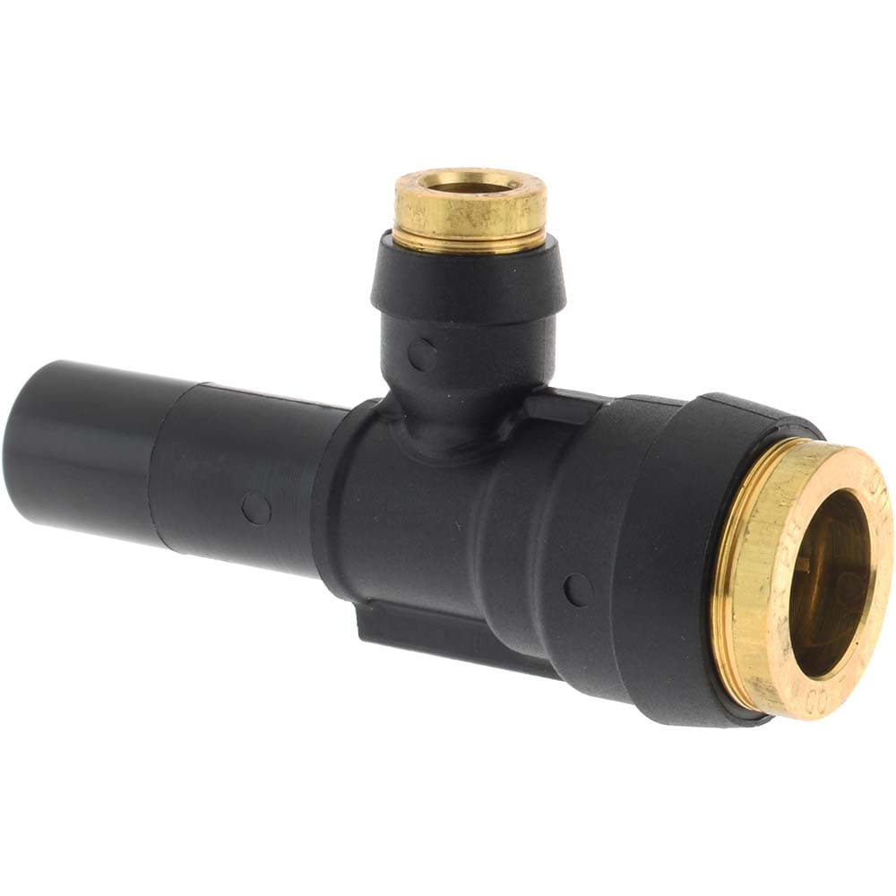 Parker 371PTCSP-8-4-8 Push-To-Connect Tube Fitting: Plug-In Run Tee, 1/2 x 1/2 x 1/4" OD Image