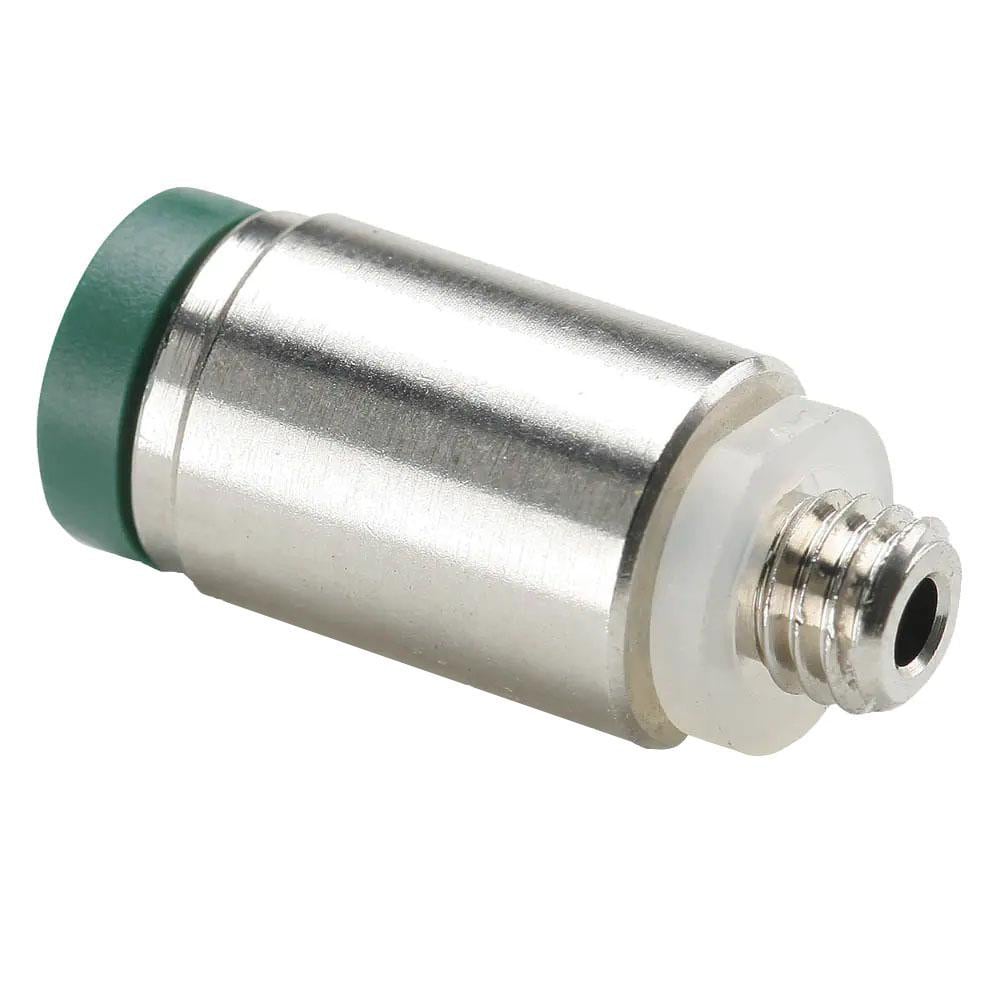 Parker W68PLPR-5/32-2 Push-to-Connect x MNPT & Tube to Male NPT Tube Fitting: Round Body Male Connector, 1/8" Thread, 5/32" OD Image