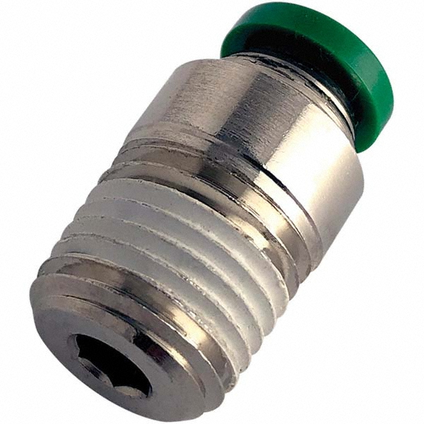 Parker Metal PushToConnect Tube Fittings; Type Male Connector ; Fitting Type Round Body