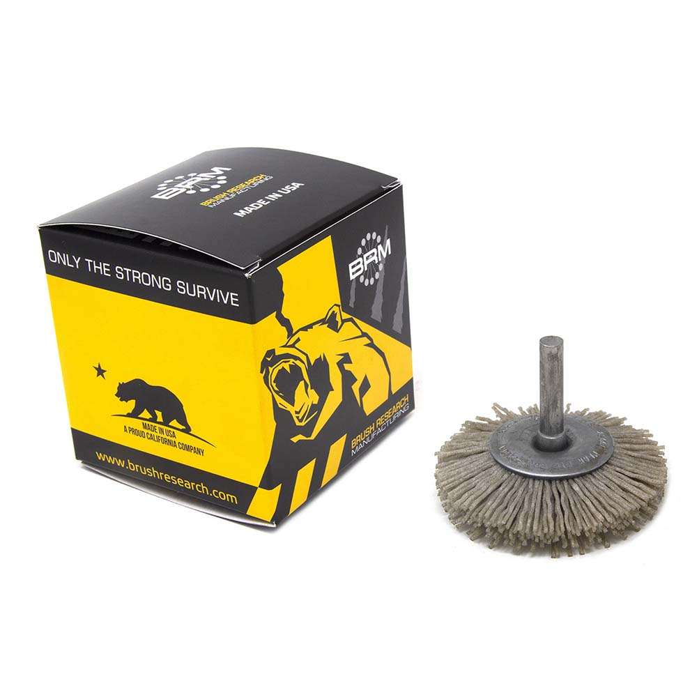 Brush Research Mfg. End Brushes 2" Dia, Nylon, Crimped Wire MSC Direct