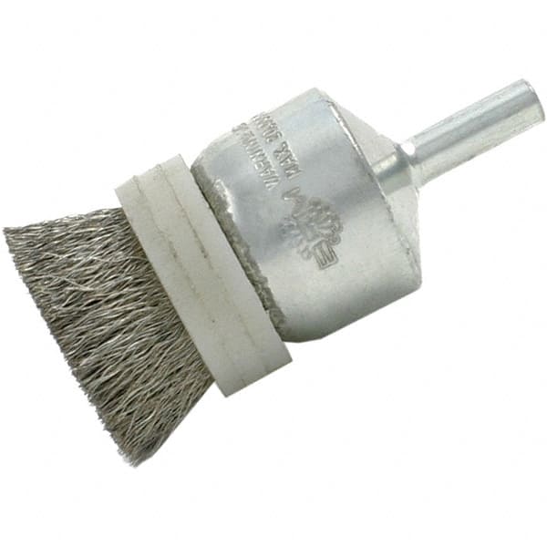 Brush Research Mfg. BNS6ST10 End Brushes: 3/4" Dia, Stainless Steel, Crimped Wire 