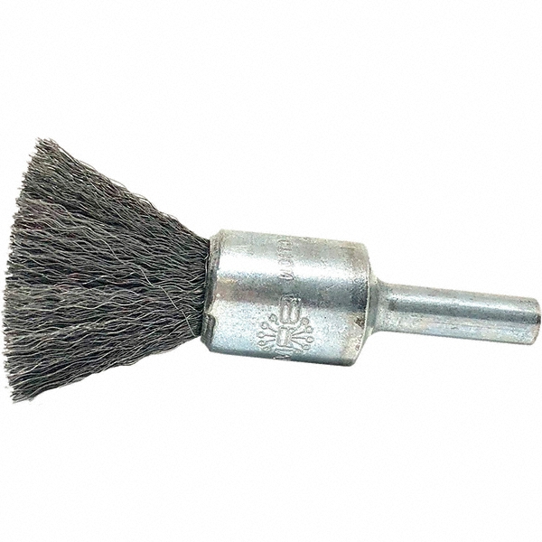 Brush Research Mfg. 1/2" Diam Carbon Steel Crimped End Brush 13057260 MSC Industrial Supply