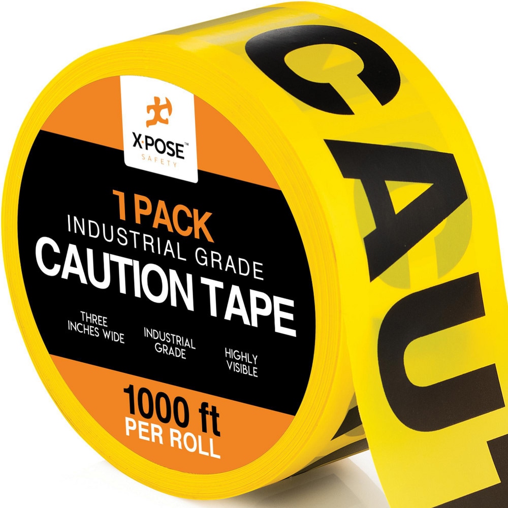 1,000' x 3" x 2 mil Polyethylene Barricade Tape