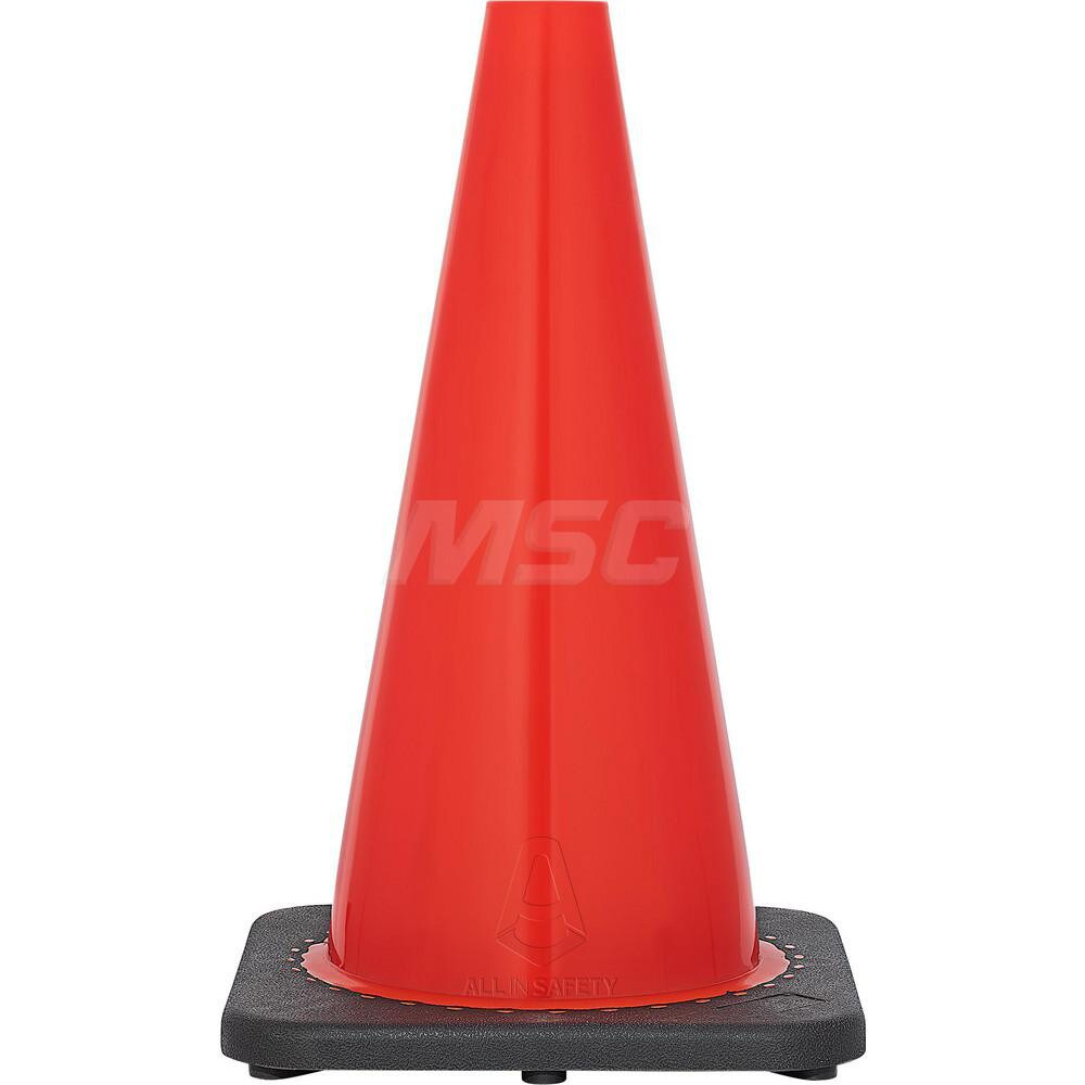 Orange Traffic Cone with Base &