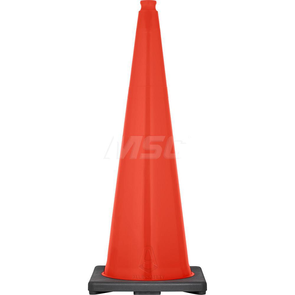 Orange Traffic Cone with Base &