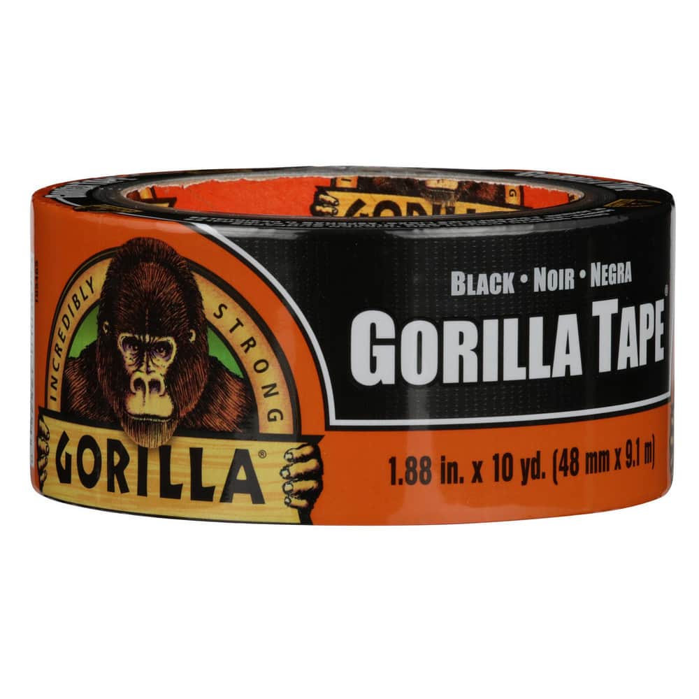 Duct & Foil Tape; Tape Type: Duct Tape; Utility Cloth Duct ; Thickness (mil): 16.75mil ; Color: Black ; Series: Gorilla Tape ; Series Part Number: 105631 ; Adhesive Material: Rubber; Natural Rubber; Synthetic Rubber