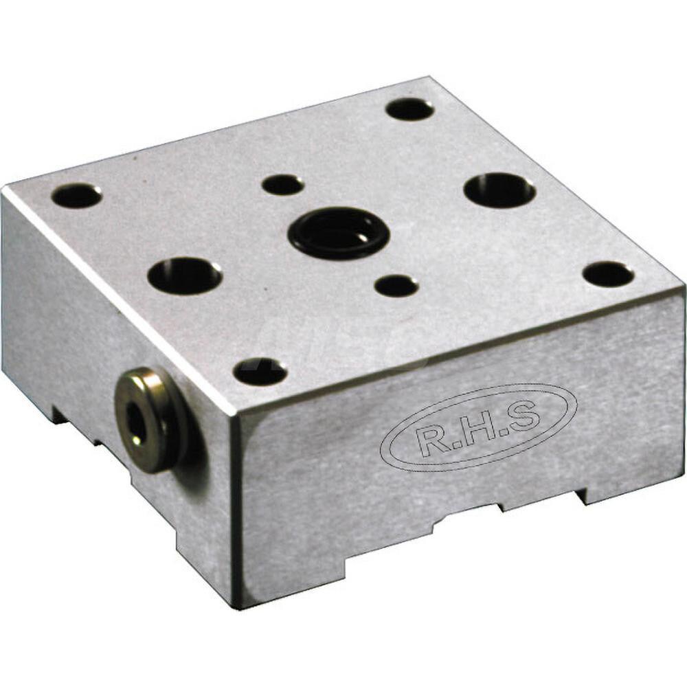 EDM Clamping Pallets; System Compatibility: System 3R ; Series: RHS Macro ; Pallet Shape: Square ; Plate Width/Diameter (mm): 70.00 ; Plate Length (mm): 70.00 ; Plate Thickness (mm): 30.00