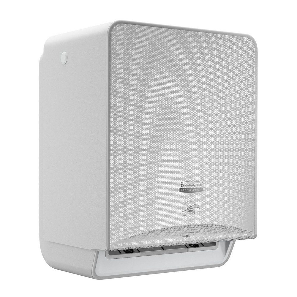 ICON Automatic Hard Roll Towel Dispenser, with Silver Mosaic Design Faceplate, 16.53" x 12.41" x 10.19"