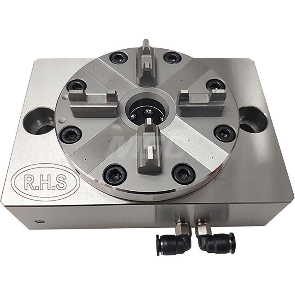 EDM Chucks; Chuck Size: 100mm ; System Compatibility: Erowa ITS ; Actuation Type: Pneumatic ; Material: Stainless Steel ; CNC Base: Yes ; EDM Base: Yes