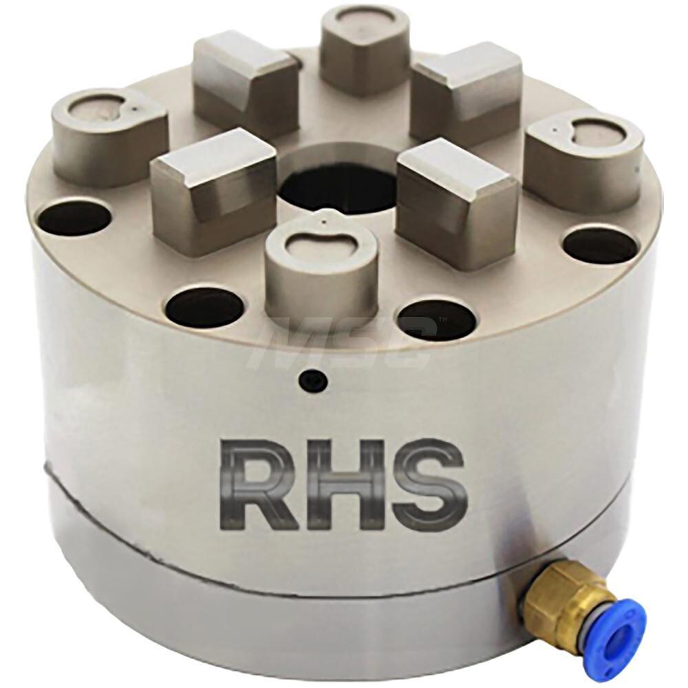 EDM Chucks; Chuck Size: 100mm x 72mm ; System Compatibility: System 3R; Macro ; Actuation Type: Pneumatic ; Material: Stainless Steel ; CNC Base: Yes ; EDM Base: Yes