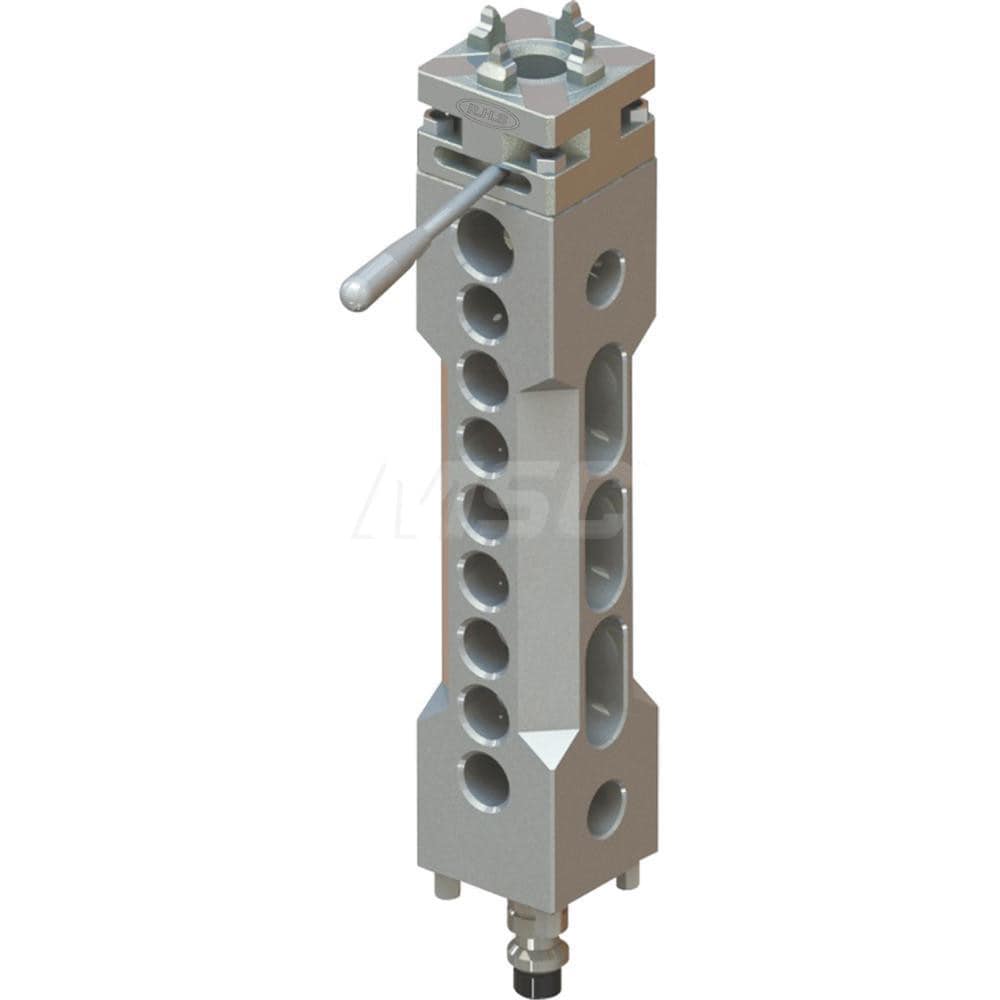 EDM Chucks; Chuck Size: 60mm x 60mm ; System Compatibility: Erowa ITS ; Actuation Type: Manual ; Material: Stainless Steel ; CNC Base: Yes ; EDM Base: Yes