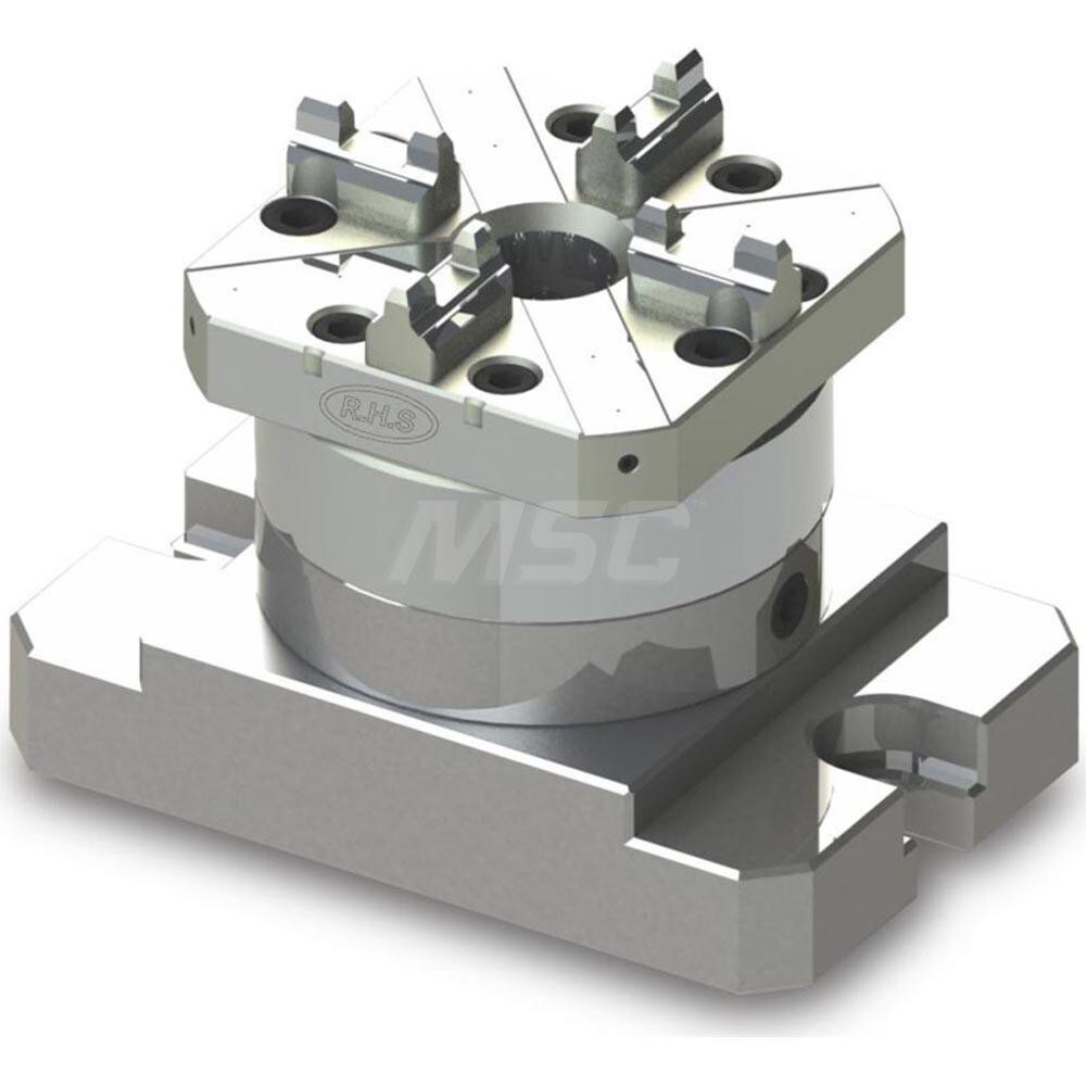 EDM Chucks; Chuck Size: 80mm x 80mm x 67mm ; System Compatibility: Erowa ITS ; Actuation Type: Pneumatic ; Material: Stainless Steel ; CNC Base: Yes ; EDM Base: Yes