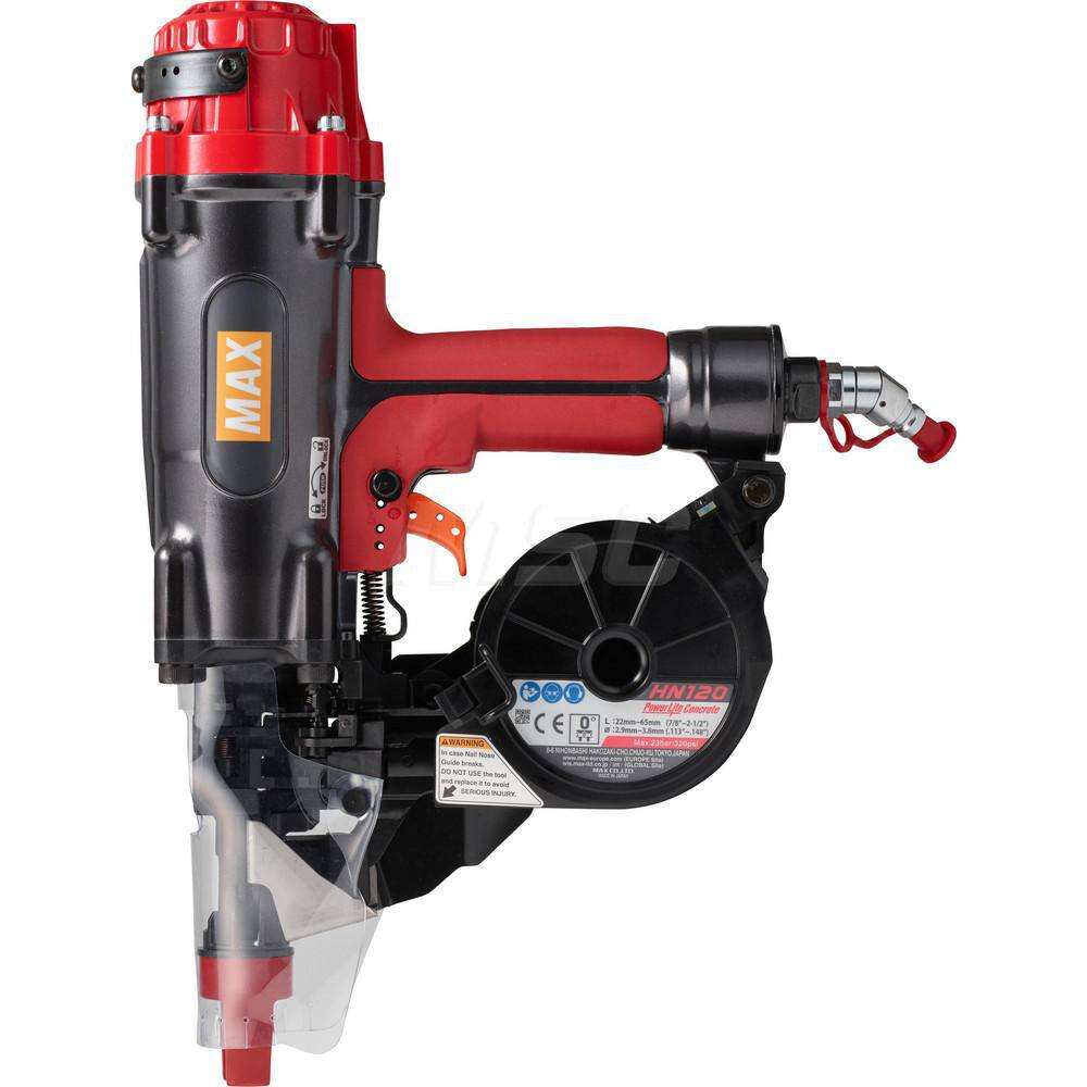 Air Nailers; Nailer Type: Concrete Nailer ; Nail Diameter: .133"-.157" ; Nail Length: 9/16"-2-1/2" ; For Nail Shank Diameter: 0.157 ; For Nail Penny Size: 8d ; For Nail Head Type: Flat