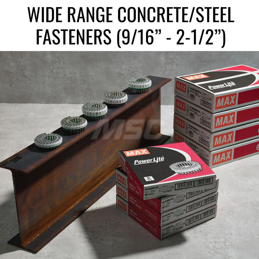 Max USA Corp Air Nailers; Nailer Type Concrete Nailer; Nail Diameter .133".157"; Nail