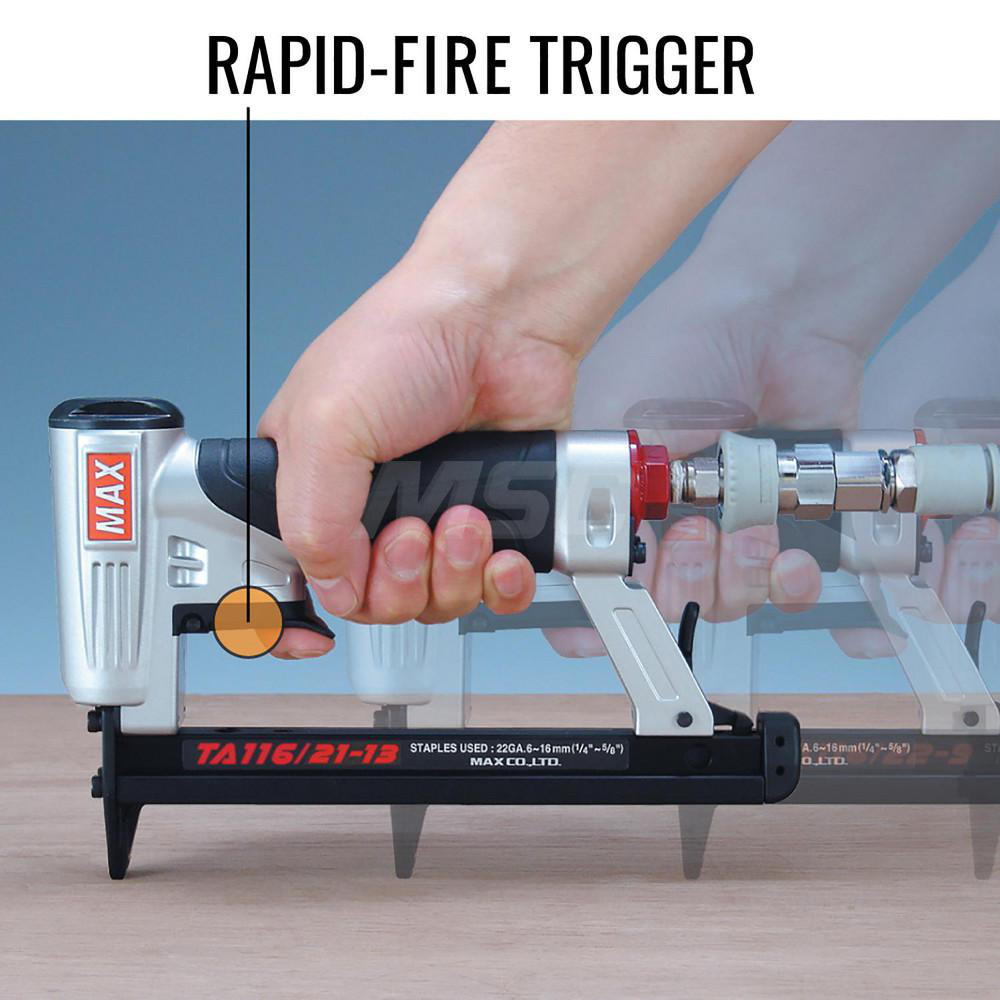 Max USA Corp Power Staplers; Staple Capacity 150; Staple Gauge 21