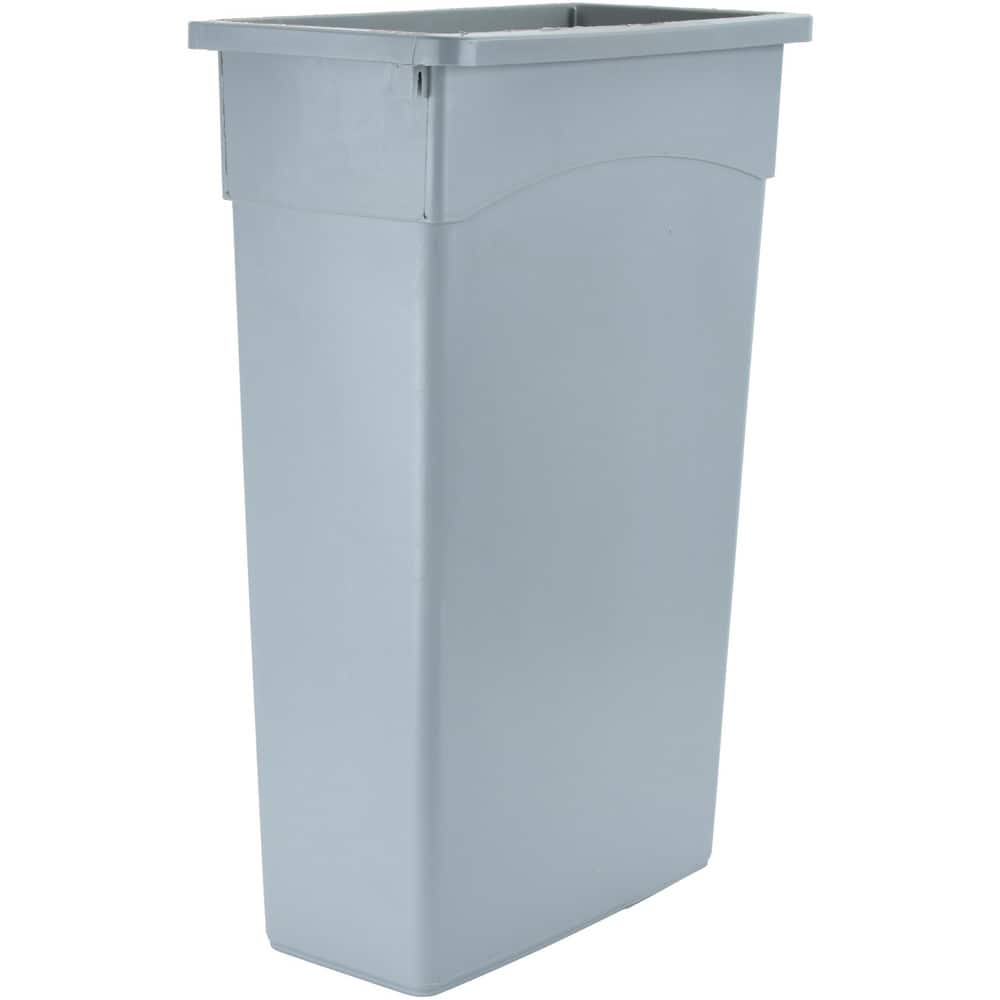 Global Industrial Slim Trash Container, 23 Gallon, Gray 