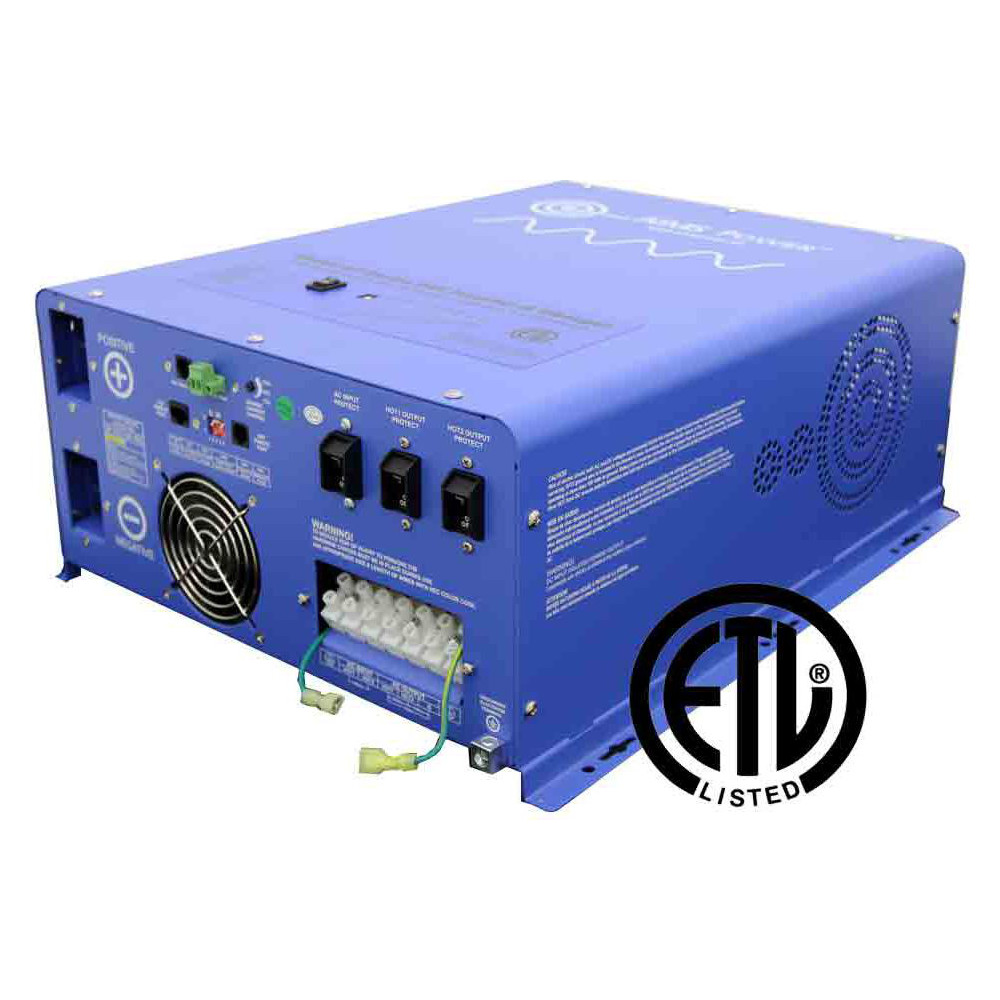 Aims Power Power Inverters; Input Voltage: 120.00 ; Output Voltage: 120 ; Continuous Output Power: 6000 ; Peak Output Power: 18000 ; Maximum Input