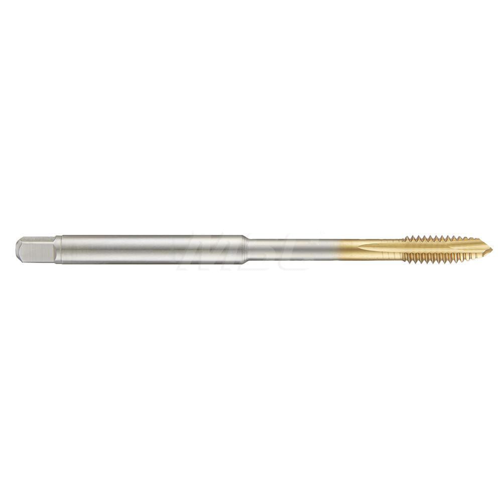 Guhring 9045650040000 Spiral Point Tap: M4 X 0.7, Metric, 3 Flutes, 3 to 5, 6H, HSS-E, TiN Finish Image