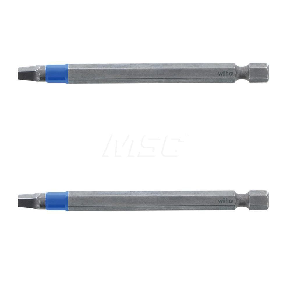 Power Screwdriver Bit: #2 Square Speciality Point Size, 1/4" Hex Drive