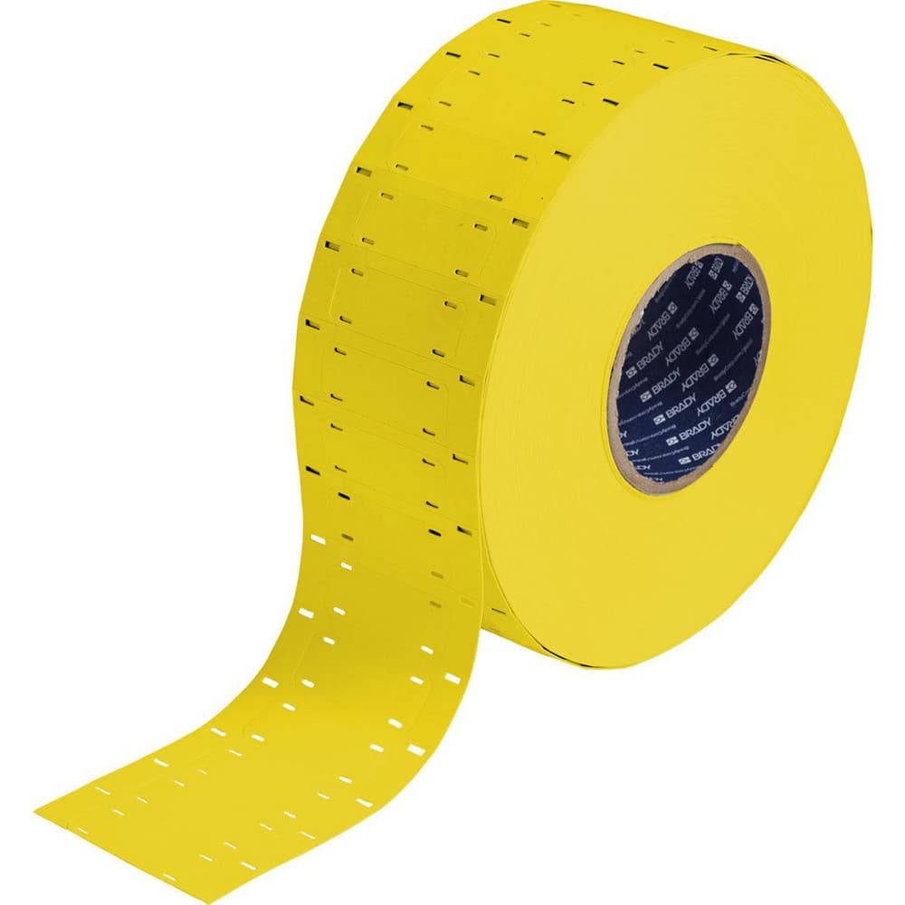 Wire Marker Tag Tape & Dispensers; Wire Marker Tape/Dispenser Type: Cable Wrap Sheet Labels ; Tape Style: Printable ; Tape Material: Polyolefin ; Background Color: Yellow ; Maximum Operating Temperature (F): 392 ; Minimum Operating Temperature (F): -67