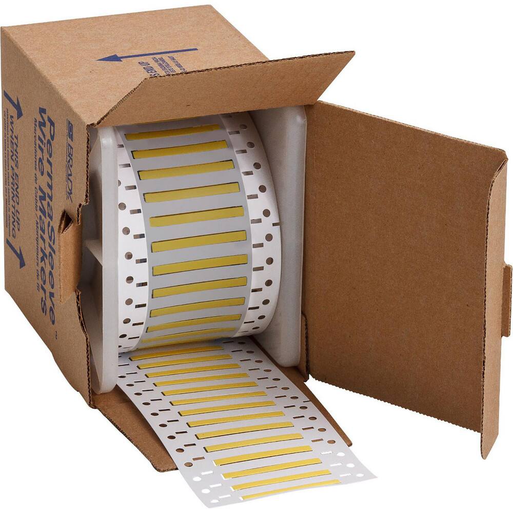 Wire Marker Tag Tape & Dispensers; Wire Marker Tape/Dispenser Type: Cable Wrap Sheet Labels ; Tape Style: Printable ; Tape Material: Polyolefin ; Background Color: Yellow ; Maximum Operating Temperature (F): 275 ; Minimum Operating Temperature (F): -67