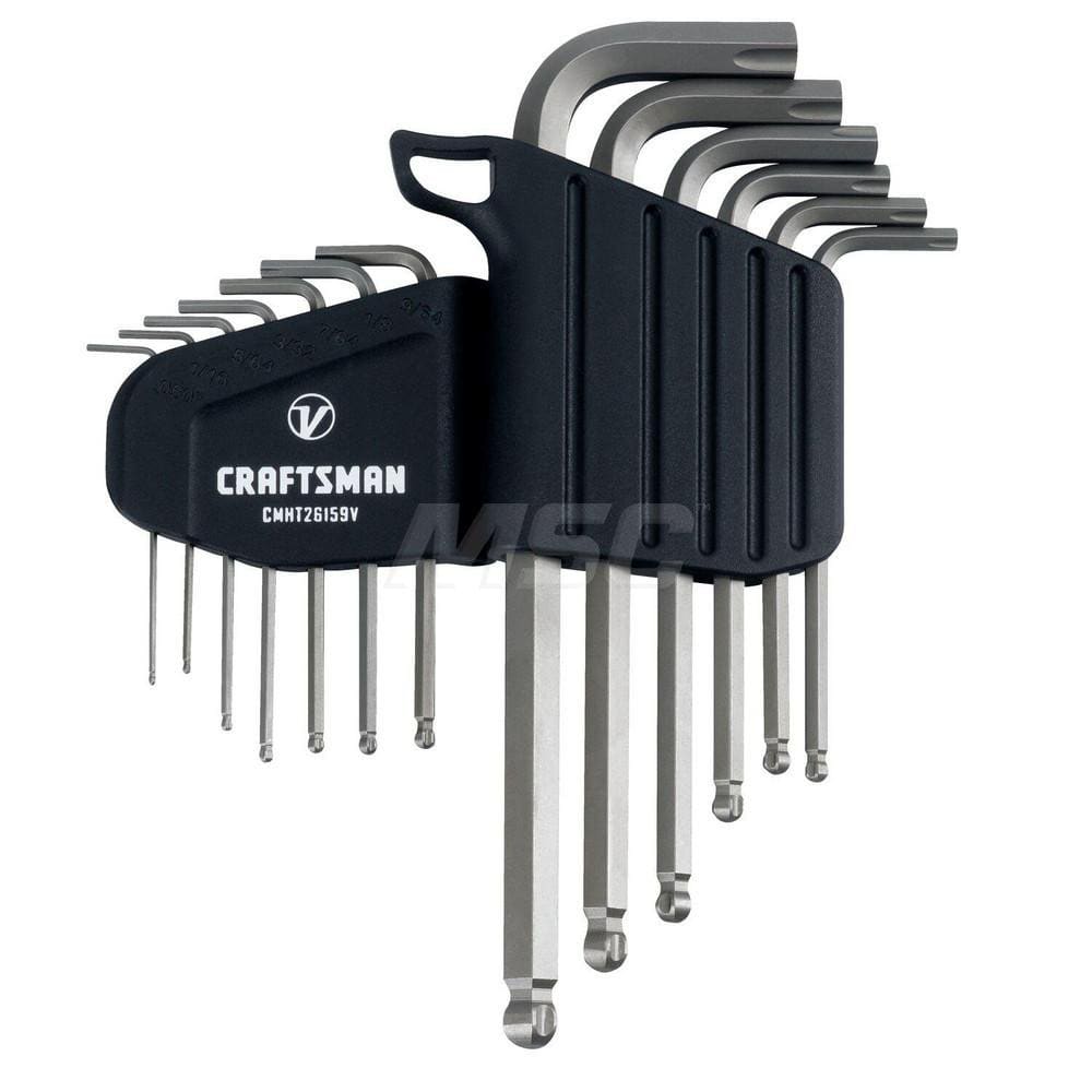 Craftsman V-Series CMHT26159V Hex Key Sets; Hex Size Range (Inch): 1/16 - 3/8 