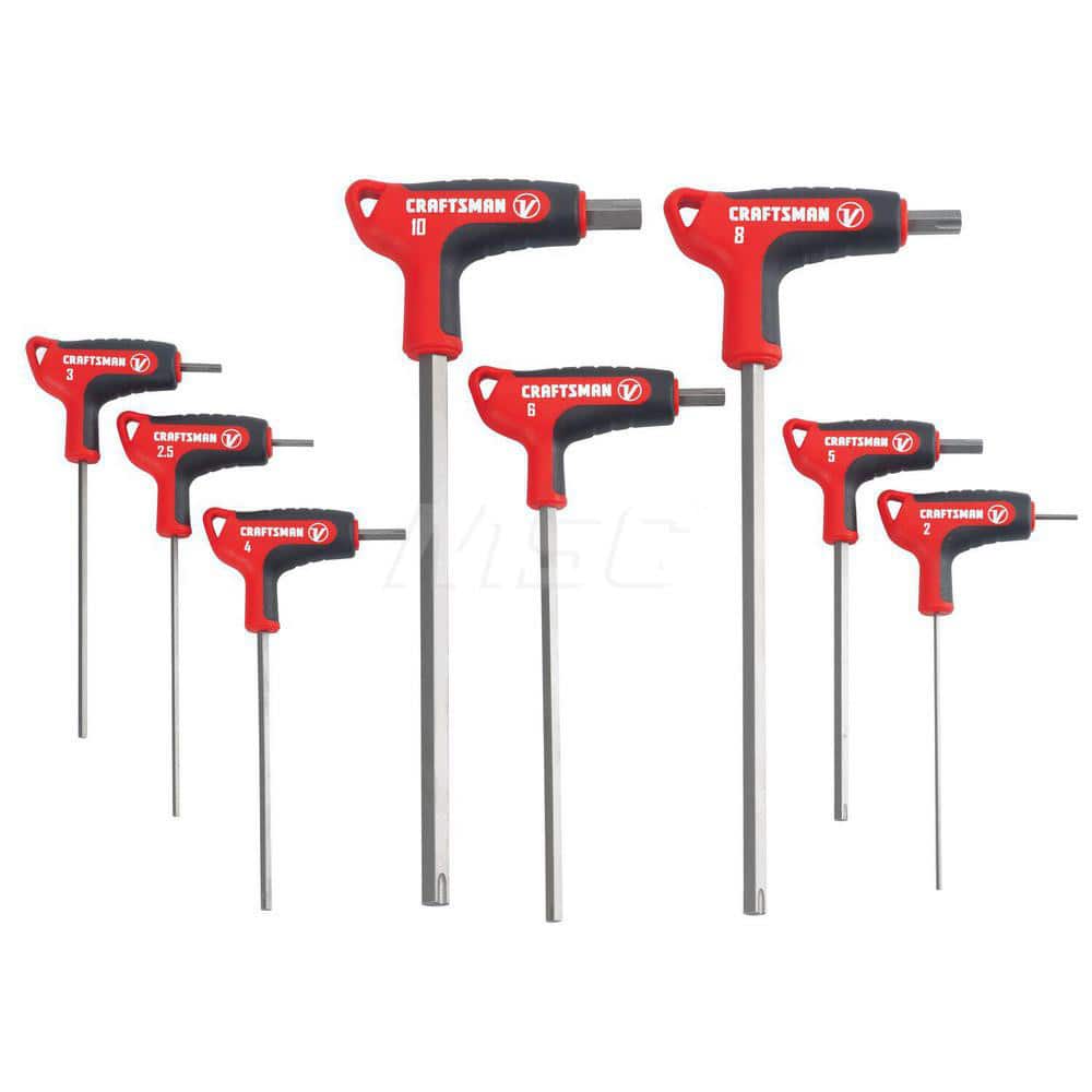 Craftsman V-Series CMHT26161V Hex Key Sets; Hex Size Range (mm): 2 - 10 ; Metric Hex Sizes: 2, 2.5, 3, 4, 5, 6, 8 ,10 