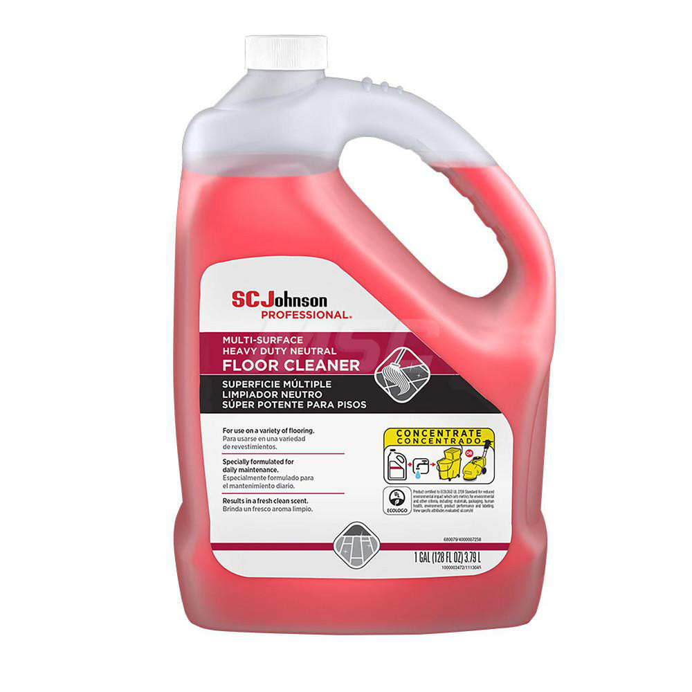 Heavy Duty Neutral Floor & Surface Cleaner, 1 Gal, 4/case - Water Based, for High Traffic Floor Surfaces, Scrub/Recoat