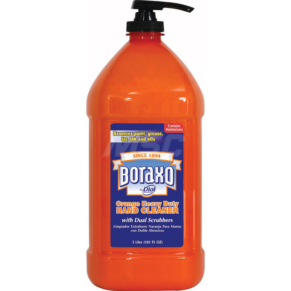 Hand Cleaner: 3 L Bottle - Liquid, Orange (Color), Orange Scent