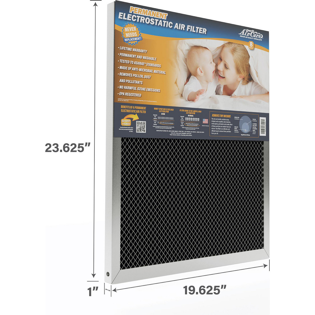 Air-Care - Pleated & Panel Air Filters; Filter Type: Permanent ...